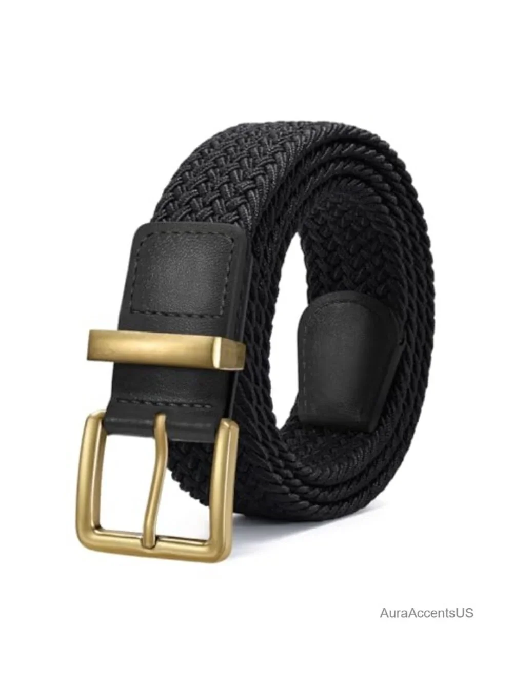 Woven Elastic Braided Belt for Women Men Golf Casual Stretch Belt